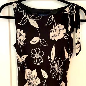 Ann Taylor black & white maxi dress